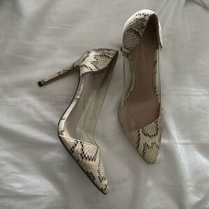 BCBG Generation Snake Print and PVC Heels